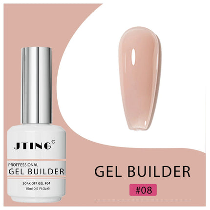 JTING 1pc 15ml Professional Quality 16colors Biab Gel Builder in a Bottle Nail Extension Vegan Cruelty Free Gel Polish