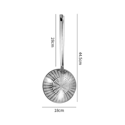 1Pcs Household Kitchen Tool Food Straining Spoon New Skimmer Anti-scald Plastic Spoon Cooking Spatula Large Colander Strainer