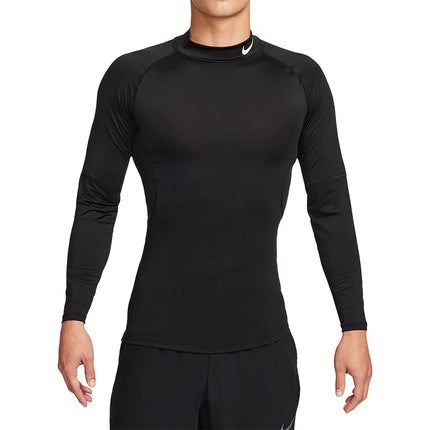 Nike genuine Spring and Autumn men's slim fit classic printed fitness long sleeved T-shirt FB7909-010