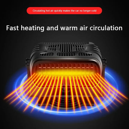 200W Dryer Windshield Defogging Car Heater 12V/24V Heater Portable Defogger Defroster Heating Fan Household Heater 2026 New