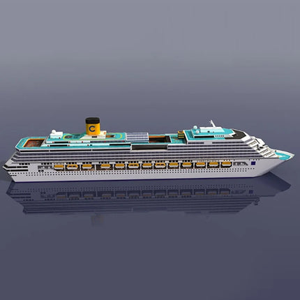New 1PC Cruise Ship Paper Model Cruise Ship 3D Paper Model DIY Puzzle Manual Papercrafts Toy
