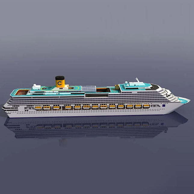 New 1PC Cruise Ship Paper Model Cruise Ship 3D Paper Model DIY Puzzle Manual Papercrafts Toy