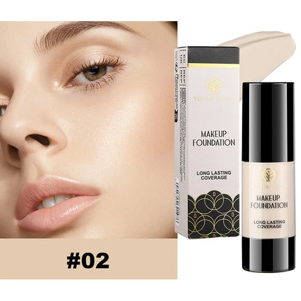 White Liquid Foundation Cosplay Face Makeup Base Long-lasting Waterproof High Coverage Concealer Foundation Makeup for Women