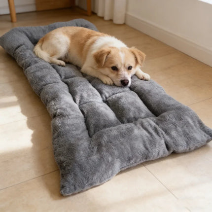 Extra Large Plush Dog Bed Sofa Thickened Super Soft Polyester Pet Mat Dog Crate Mat Bed For Small Medium Large Dog Bed