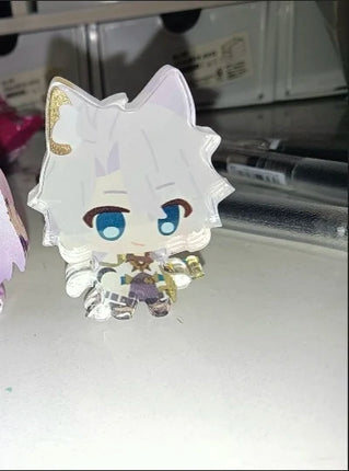Honkai:Star Rail Imbibitor Lunae Mydie 5cm Mini Acrylic Figure Stand Model Plate DIY Desk Decor Standing Ornaments For Fans Gift