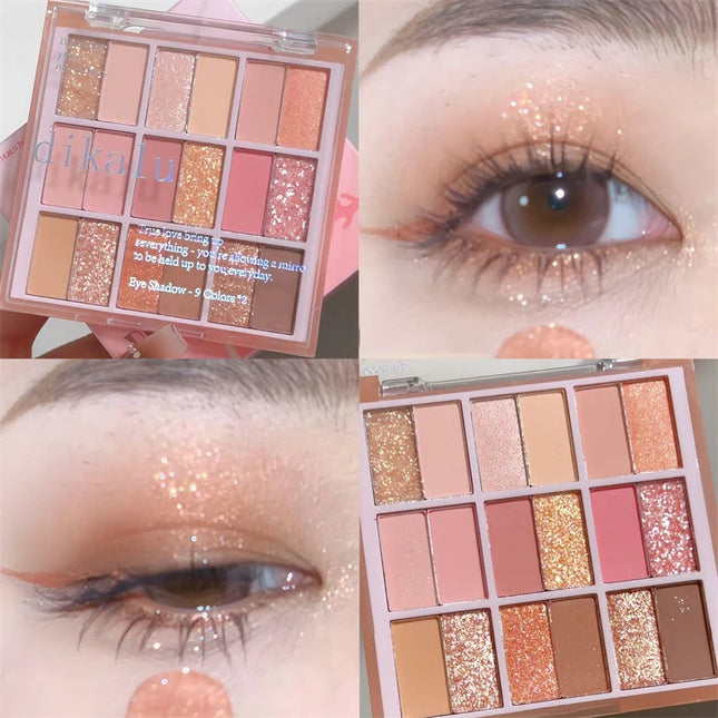 18Color Eyeshadow Palette Gliter for Eyes Shadow Palette Long Lasting Korean Eye MakeUp Eyeshadow Palette Cosmetics Eye Shadow