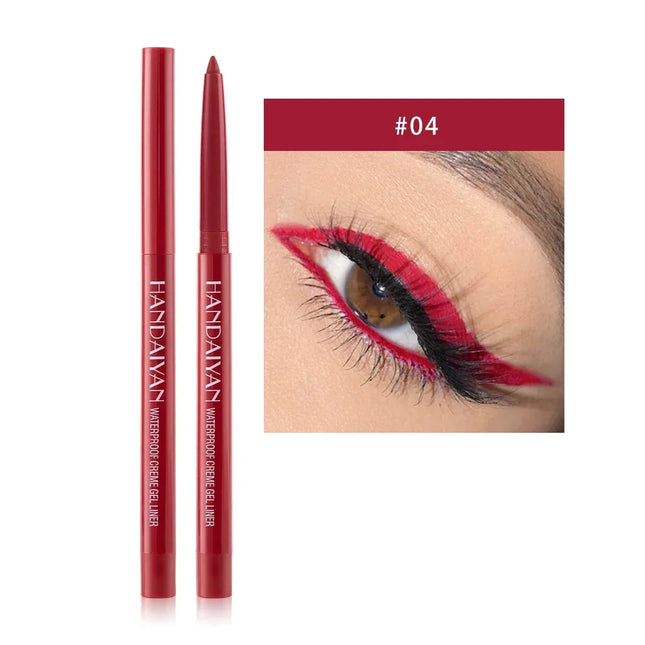 Matte Colorful Eye Liner Pen Cream 20 Colors Eyeliner Gel Pencils Option Easy To Wear Make Up Cosmetics White Yellow Blue Purple