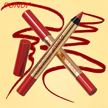 Waterproof Matte Lipliner Pencil Dark Red Contour Tint Lipstick Long Lasting Non-stick Cup Lip Liner Sexy Lips Makeup Cosmetics