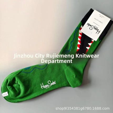 High Quality Fashionable Men's Mid-Calf Cotton Socks HappySocks New Arrival Suitable for All Seasons Swedish Design