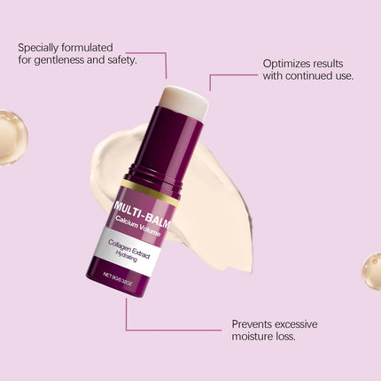 Calcium Volume Multi Balm Stick Collagen Moisturing Face Cream Stick Hydrating Firming Anti-Wrinkle Eye Lip Neck Face Skincare