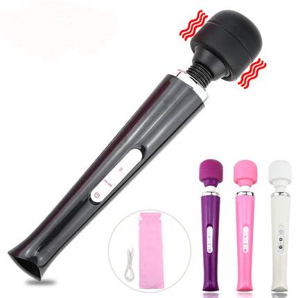 Powerful Magic Wand Vibrator Big AV Body Massager 10 Frequency Vibrator for Female G spot Clitoral Stimulator Adult Sex Toy