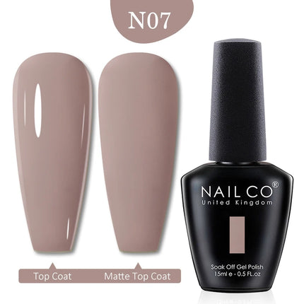 NAILCO Red Colors Series 15ML Nail Gel Polish Nail Supplies Semi Permanent For Nail Art Manicure Soak Off LED UV Hybrid Varnish