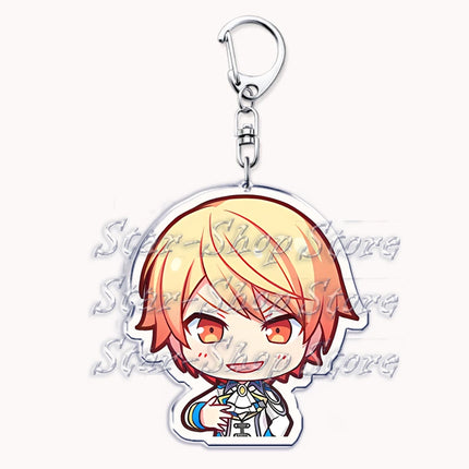 VIRTUAL SINGER Wonderlands Showtime Keychains Keyrings for Accessories Touya Emu Rui Akito Tsukasa Key Chain Jewelry Fans Gifts