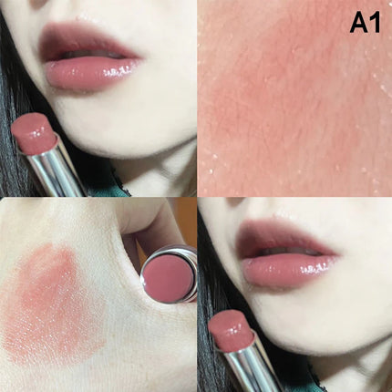 1Pc HERORANGE Water Gloss Mirror Lipstick Crystal Jelly Transparent Moisturizing Long Lasting Solid Lip Gloss Cosmetic