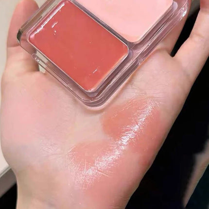 1Pc Cappuvini Water Shining Cheek Blush Highlighter Cream High Gloss Glitter Rouge Natural Brighten Face Contouring Blush Makeup