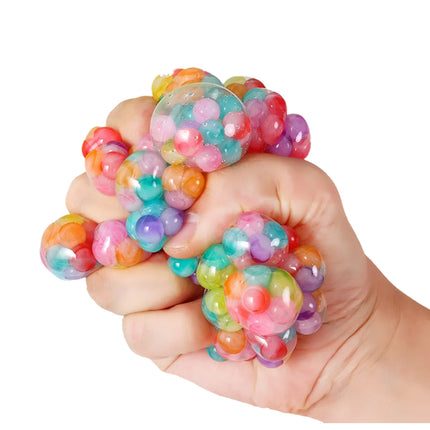 Colorful Star Squeezing Ball Squishy Ball 3D Stress Relief Sensory Toys Adults Anti-Anxiety Fidget Toy with Non-Toxic for Office