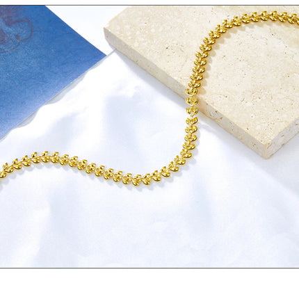 LUXUSTEEL Fashion Stainless Steel Anklets For Women Girls Boho Golden Color Leaf Arrow Ankle Bracelet Ocean Beach Foot Jewelry