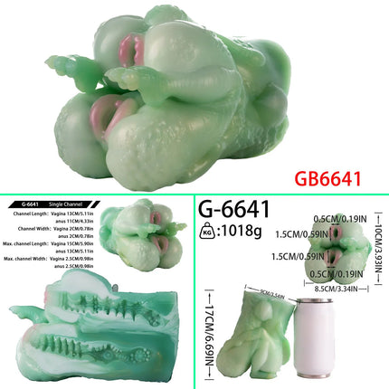 GEEBA Fantasy Creature Hip Design Male Masturbator Realistic Texture Pocket Pussy Adult Onahole Soft Silicone Sex Toys For Men