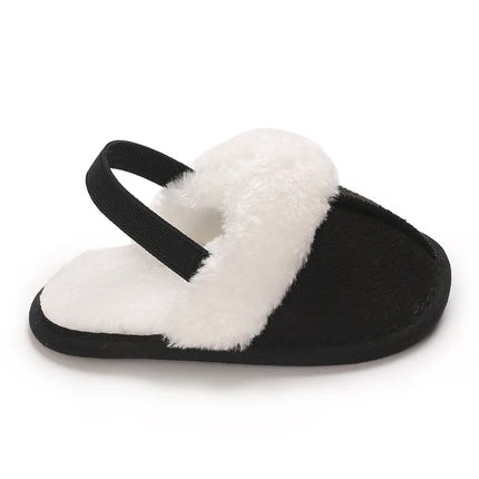 Newborn to 18 Months Children's Woolen Cotton Slippers Soft Soled Warm Baby Casual Shoes Cozy Footwear for Infants