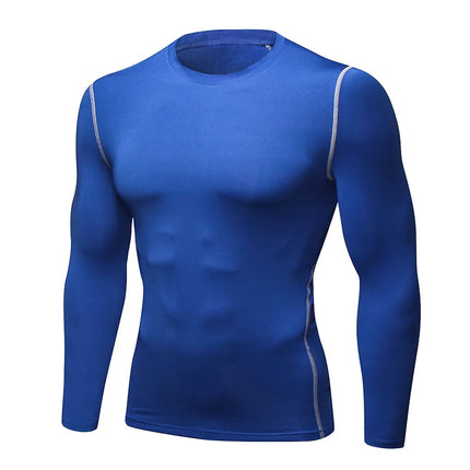 Men Compression Running T-Shirt Training Jogging Shirts Gym Sportswear Fitness Tight Long Sleeve Sport T-shirt Quick Dry Clothe
