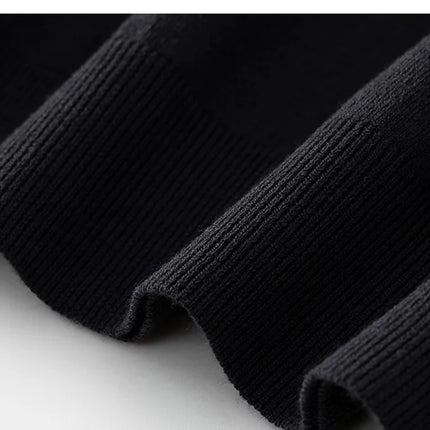 2026 Spring/Summer New Men's Short Sleeved 100% Wool T-Shirt Sweater O-neck Solid Color Loose Knit Pullover Business Casual Tops