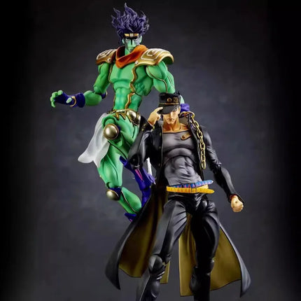 Jotaro Kujo Super Action Statue Jojo Bizarre Adventure Stone Ocean Star Platinum 25 Cm Pvc Collectible Figure For Anime Fans