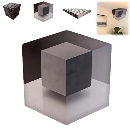 3D Wall Art Optical Illusion Wall Decal Creative 3D Impossible Corners That Reshapes Reality Illusionary Wall Sticker Home Decor
