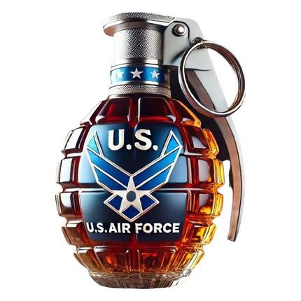 Military Hand Whiskey Bottle Engraved Hand Shape Whiskey Glass For Bar Office Home Decor Wine Cocktail Bottle Statue Decoration