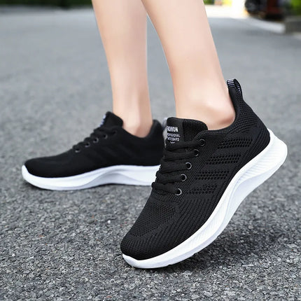 Litfun Women's Casual Sports Shoes Fashion Female Soft Bottom Sneakers Breathable Mesh Running Shoes Leisure Light Flats Shoes