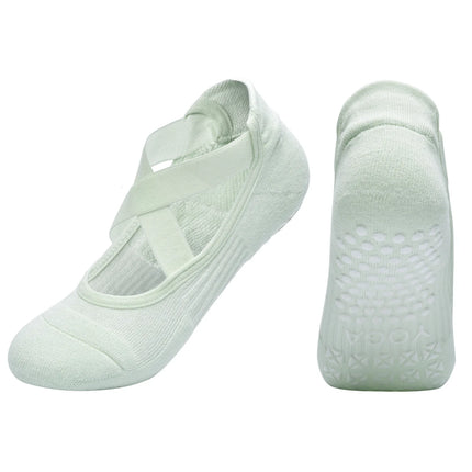 Women Non-Slip Yoga Socks Silicone Indoor Cotton Bandage Backless Pilates Fitness Sock Ladies Ballet Dance Sports Grippers Socks