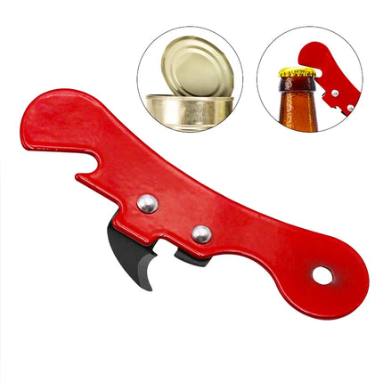 Multifunctional Stainless Steel Can Opener Portable Manual Safety Side Cut Bottle Opener Ergonomic Kitchen Tools Creative Gift