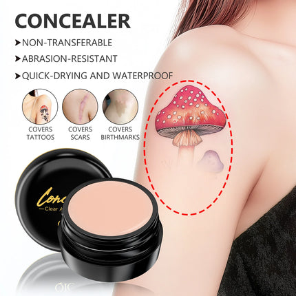 Full Coverage Concealer Cover Anti Dark Circle Freckle Waterproof Foundation BB Cream Concealer for Face Makeup Base Cosmetics