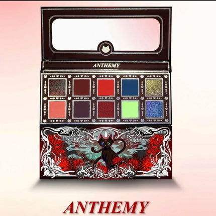 Anthemy 12 Color Eyeshadow Palette Backlight Butterfly Matte Chameleon High Pigmented Shimmer Flash Spotlight Eye shadow