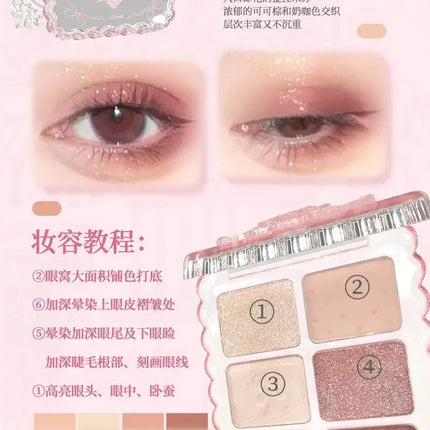 Gogotales Gem Series Eyeshadow Disc Ballet Swan Earth Color Korean Daily Light Makeup Matte Pure Sexy Portable Eyeshadow Makeup