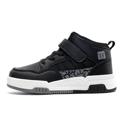Classic Fashion Children Shoes Boys Leather Sneaker High Top Skater Basketball Shoes Luxury Sports Sneaker for Boy
