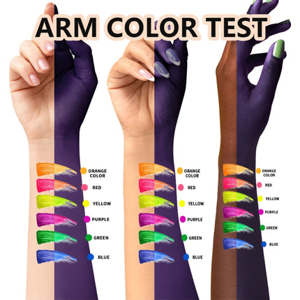 Colorful UV Mascara,Long-lasting Neon Mascara Curling Mascara Glow-in-the-Dark Eyelash Eye Makeup Club Parties Makeup Cosmetics