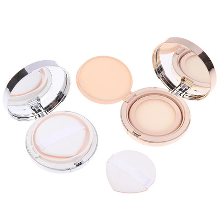 【Empty Air Cushion Puff Box With Mirror Sponge Portable Foundation DIY Box BB Cream Cosmetic Case Container Beauty Makeup Tools】