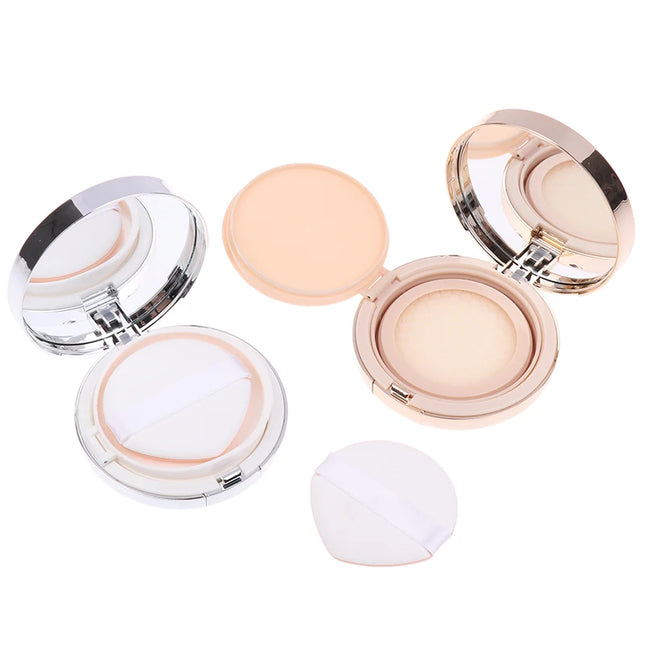 【Empty Air Cushion Puff Box With Mirror Sponge Portable Foundation DIY Box BB Cream Cosmetic Case Container Beauty Makeup Tools】