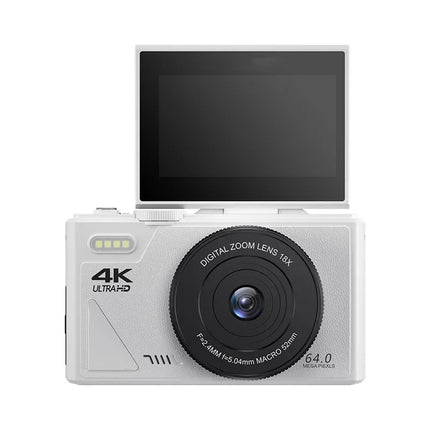 4K Digital Camera for Photography 64MP WiFi Video Camera for YouTube 18X Digital Zoom Auto-focus Vlog Cameras with Flip Screen