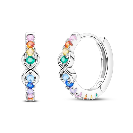 925 Sterling Silver Earrings Women 2025 Jewelry Hoop Ear Studs Sparkling Pave Earring Wedding Gift For Anniversary