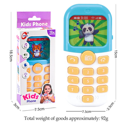 Music Mobile Phone Toy for Kids, Puzzle Early Education Electric Telephone with Lights and Music Gifts for Boys and Girls