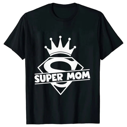Family Matching Outfits Set Super Mom Dad Best Son Ever Funny Tee Shirt Lovely Birthday T-shirt Funny Family Party Graphic Tops