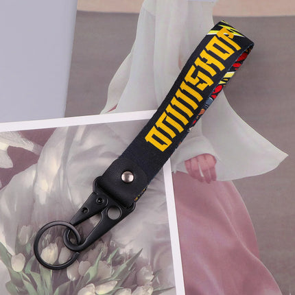 Anime Eye Eagle Beak Keychain Cartoon Character Wrist Lanyard Car Keyring Fashion Bag Accessory Manga Lover Collectible Gift