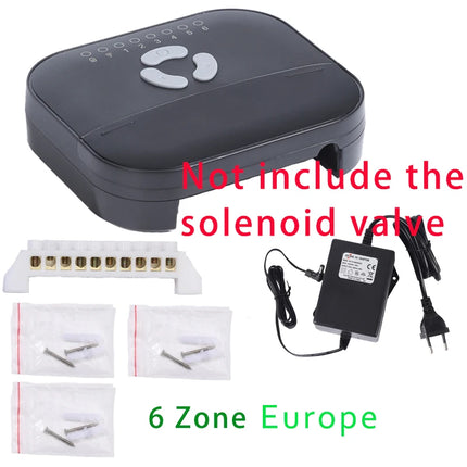 6 Zone WIFI Connect Tuya Smart Home Watering Timer and Garden Irrigation Controller Water solenoid Valve Irrigation Timer System