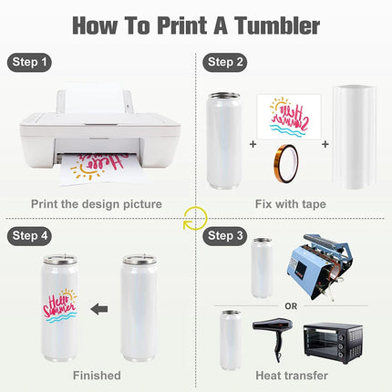 350ml 500ml Sublimation Blank Tumblers Can Stainless Steel Thermos Bottle Double Wall Insulated Cup With Lid Straw Water Bottle