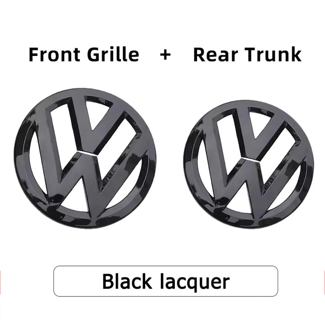 2pcs  Emblem Front Grille Rear Trunk  Sticker Badge Decals For VW Polo Golf MK6 MK7 MK8 Passat B6 B7 B8 Tiguan CC T-ROC Arteon