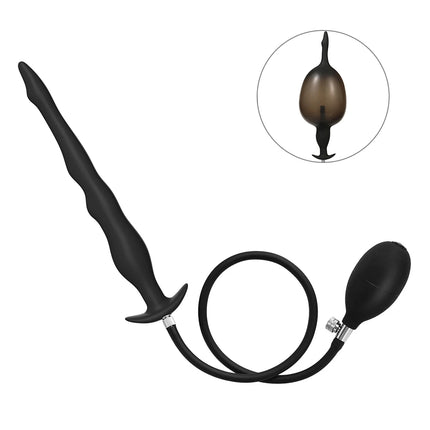 Flower Bud Inflatable Anal Dildo Plug Expandable Butt Plug with Pump Sex Toys for Women Men Anal Dilator Massager Adult Products