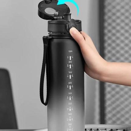 1 Liter Sports Water Bottle Large Capacity  Men Women Summer Portable Plastic Bottle for Outdoor Travel Fitness Drinkware