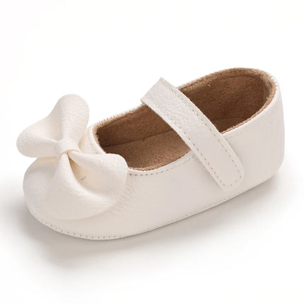 Baby Girl Casual and Comfortable Solid Color Mary Jane Shoes Lightweight and Non Slip Spring and Autumn Walking Shoes