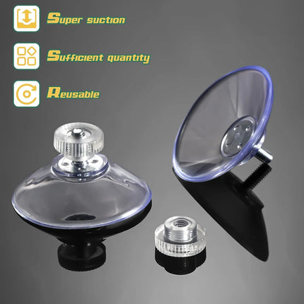 5/10Pcs Plastic Suction Cups PVC Sucker Pads Strong Adhesive Suction Holder with Screw Nut for Glass Bathroom Wall Door Window